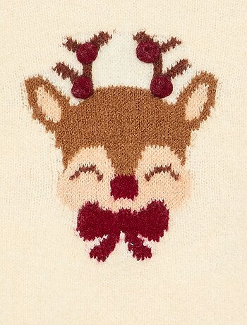 Jersey de Navidad de punto fino 'osito'