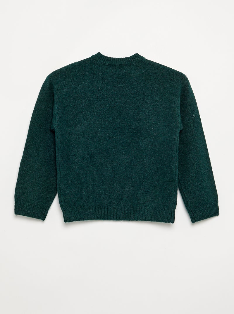 Jersey de Navidad de punto grueso Verde - Kiabi