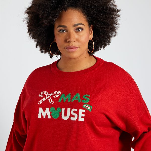 Jersey de Navidad 'Disney' tallas grandes mujer - ROJO - Kiabi - 20,00€