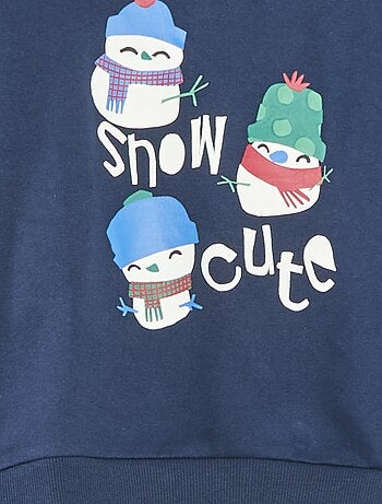 Jersey de Navidad estampado en algodón