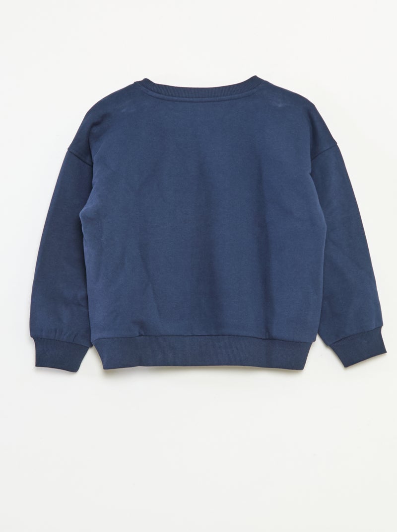 Jersey de Navidad estampado en algodón Azul - Kiabi