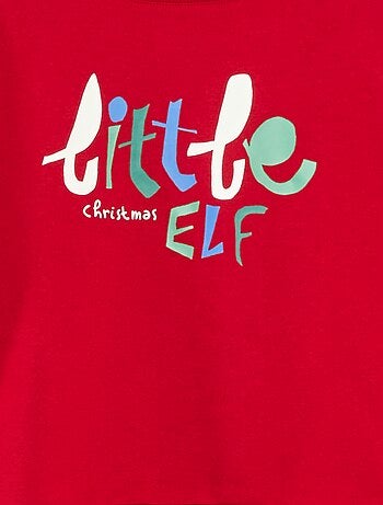 Jersey de Navidad estampado en algodón