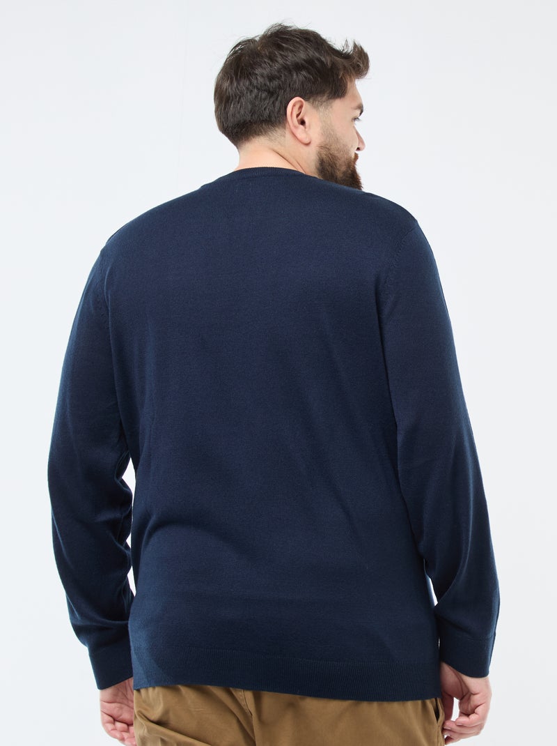 Jersey de Navidad estampado 'reno' Azul - Kiabi
