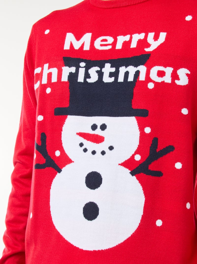 Jersey de Navidad estampado Rojo - Kiabi