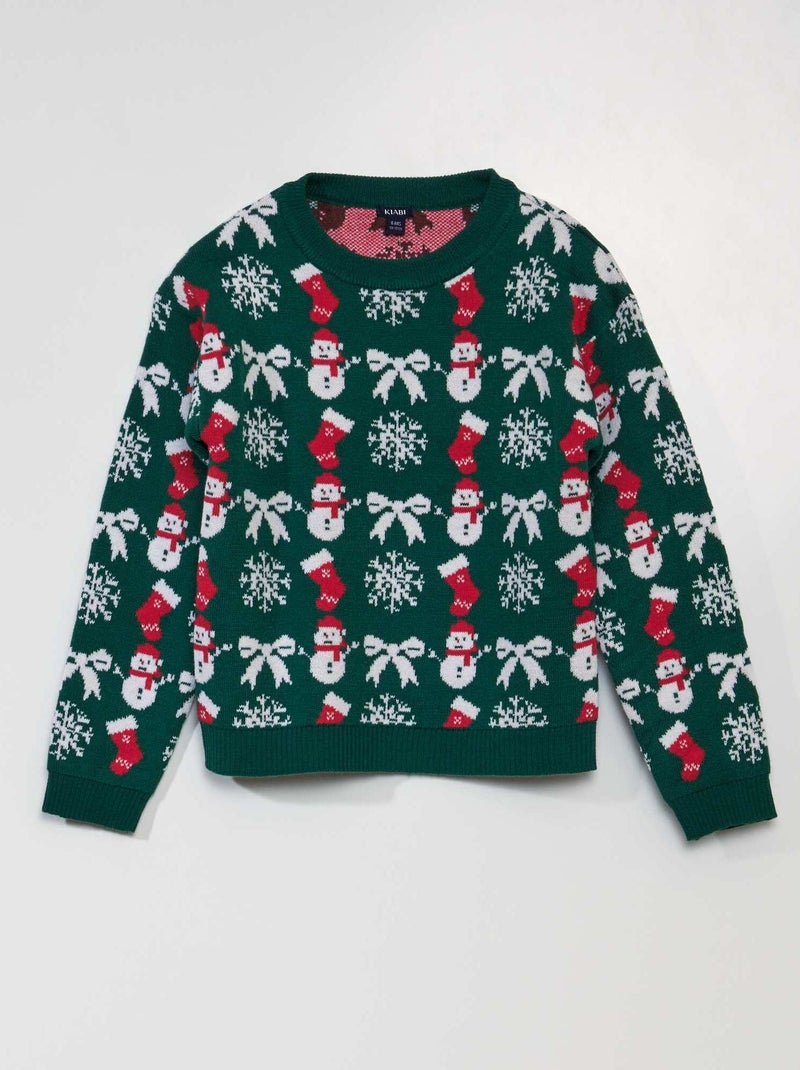 Jersey de Navidad estampado VERDE - Kiabi