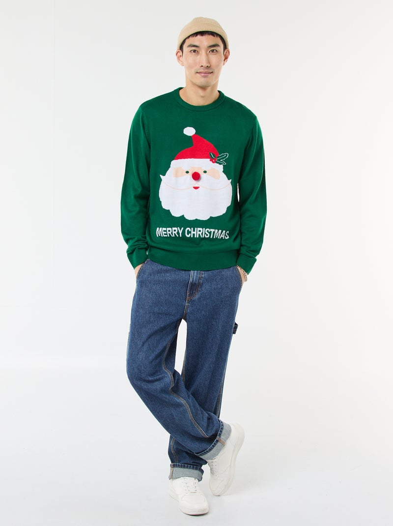 Jersey de Navidad estampado Verde - Kiabi