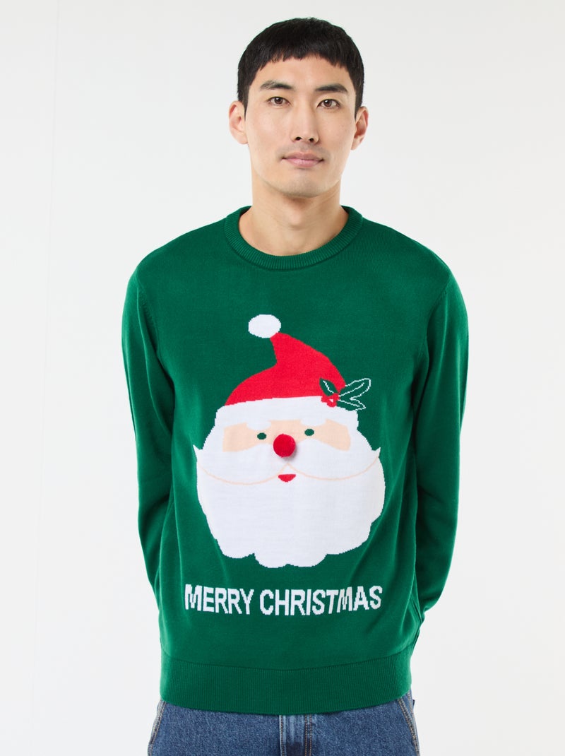 Jersey de Navidad estampado Verde - Kiabi