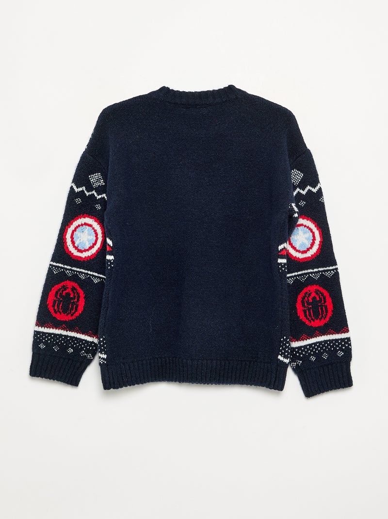 Jersey de Navidad 'Marvel' 'Spider-Man' Azul oscuro - Kiabi
