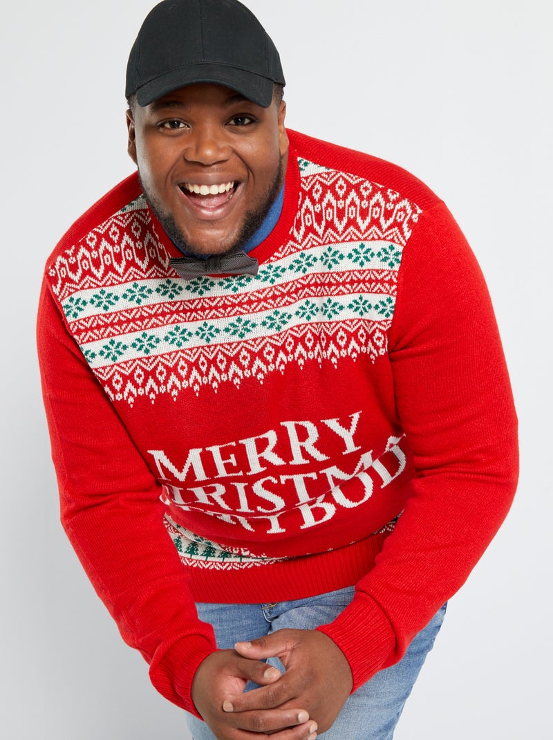 Jersey de Navidad 'Merry Christmas Everybody' ROJO - Kiabi
