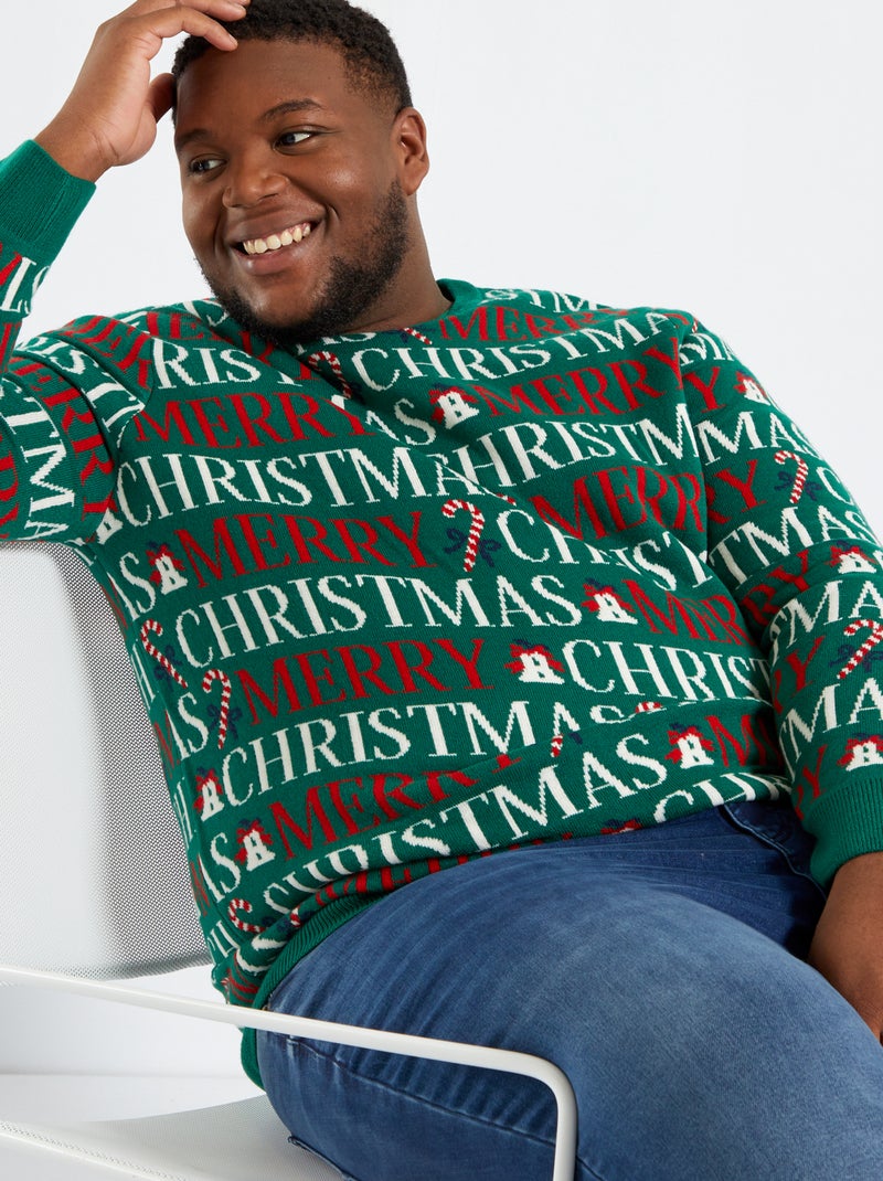 Jersey de Navidad 'Merry Christmas' VERDE - Kiabi