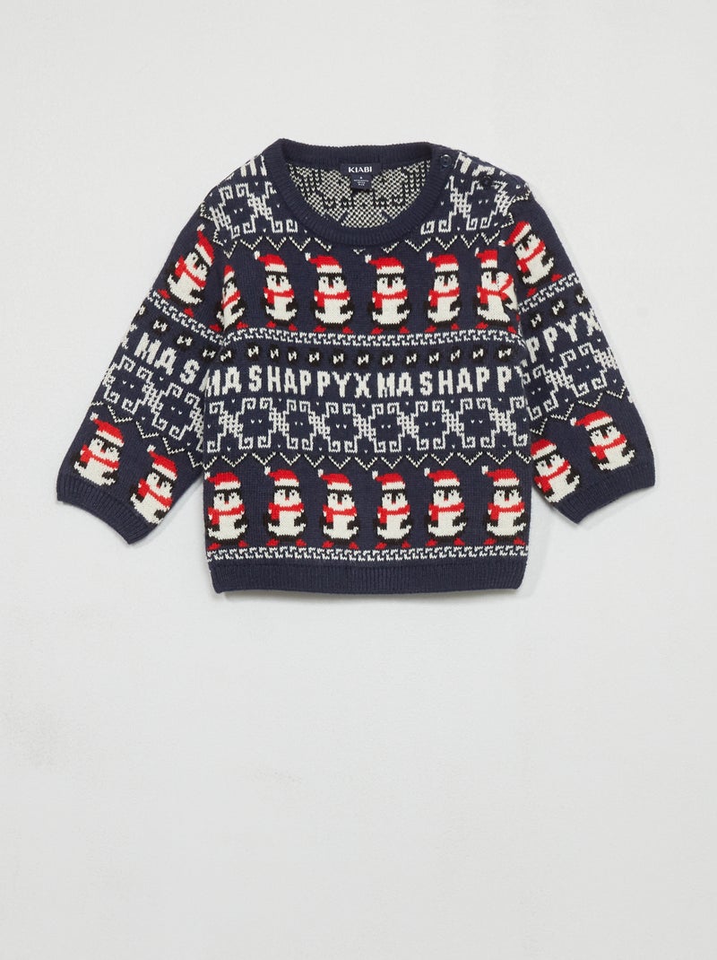 Jersey de Navidad NEGRO - Kiabi