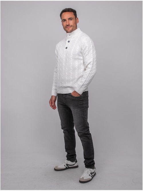Jersey de ochos con cuello alto lagow - Kiabi Jersey de ochos con cuello alto lagow - Kiabi