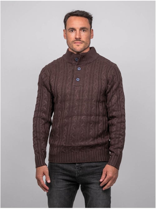 Jersey de ochos con cuello alto lagow - Kiabi Jersey de ochos con cuello alto lagow - Kiabi
