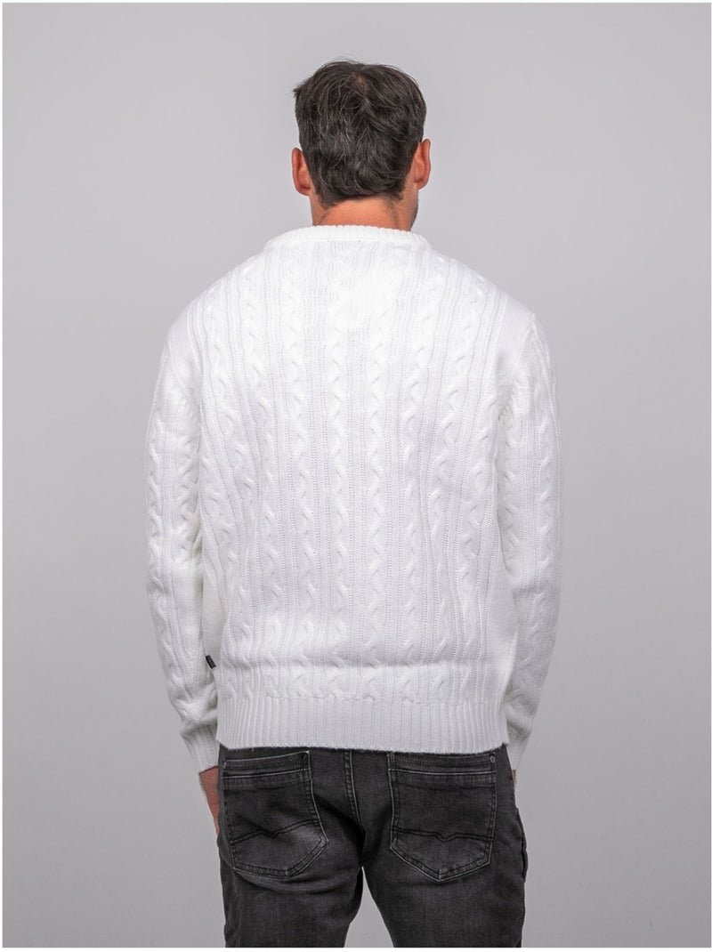Jersey de ochos con cuello redondo lalor Crudo - Kiabi