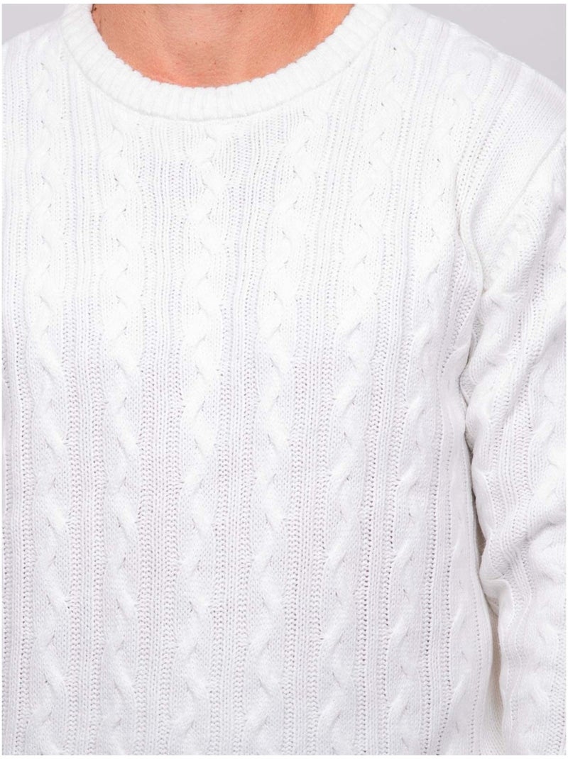 Jersey de ochos con cuello redondo lalor Crudo - Kiabi