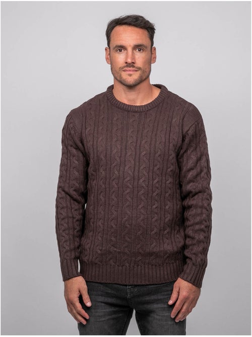 Jersey de ochos con cuello redondo lalor - Kiabi Jersey de ochos con cuello redondo lalor - Kiabi