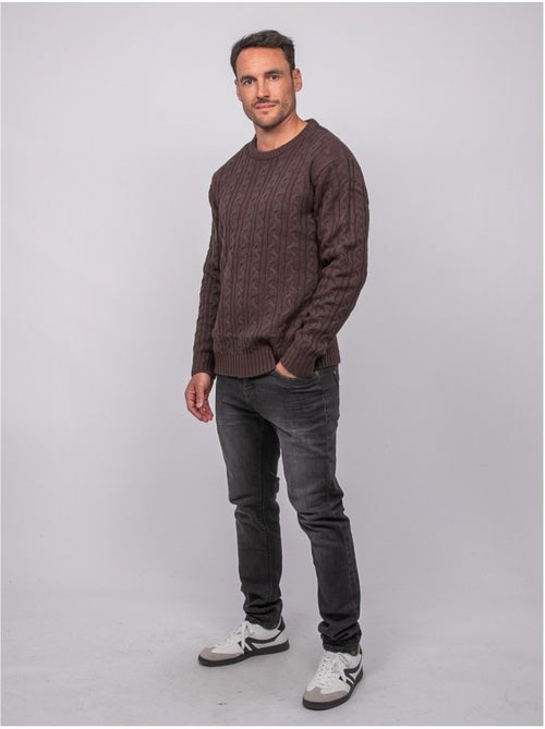Jersey de ochos con cuello redondo lalor - Kiabi Jersey de ochos con cuello redondo lalor - Kiabi