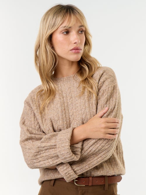 Jersey de ochos cuello redondo - Kiabi