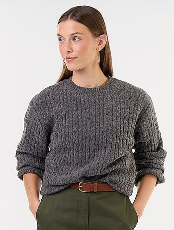 Jersey de ochos cuello redondo
