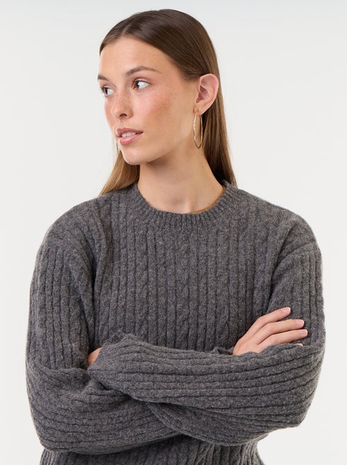Jersey de ochos cuello redondo - Kiabi