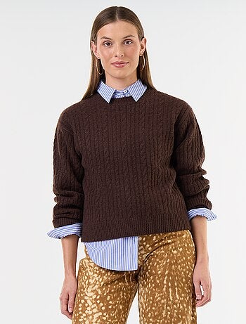Jersey de ochos cuello redondo