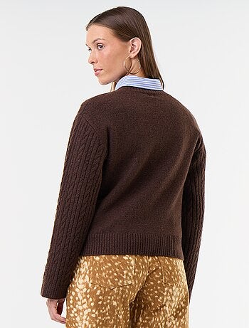 Jersey de ochos cuello redondo