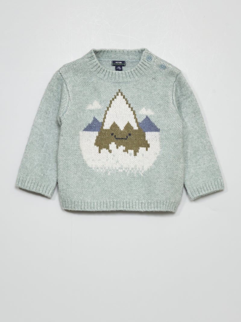 Jersey de punto - azul AZUL - Kiabi