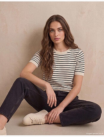Jersey de punto a rayas, MO Fashion
