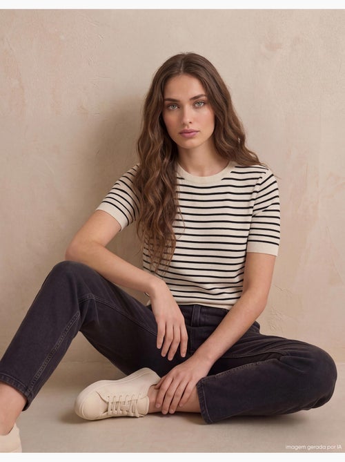 Jersey de punto a rayas, MO Fashion - Kiabi