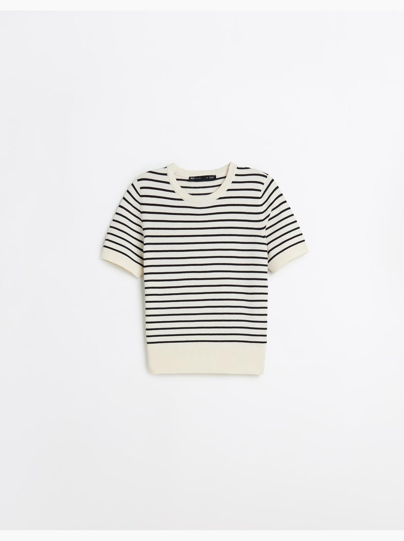 Jersey de punto a rayas, MO Fashion Crudo - Kiabi