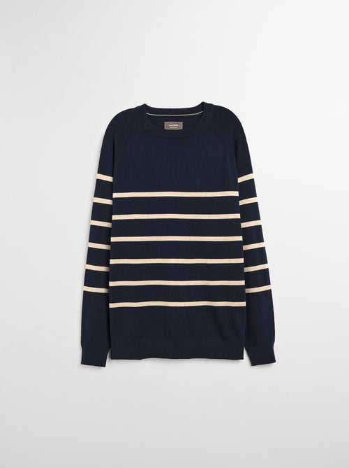 Jersey de punto a rayas para hombre, MO Fashion - Kiabi Jersey de punto a rayas para hombre, MO Fashion - Kiabi