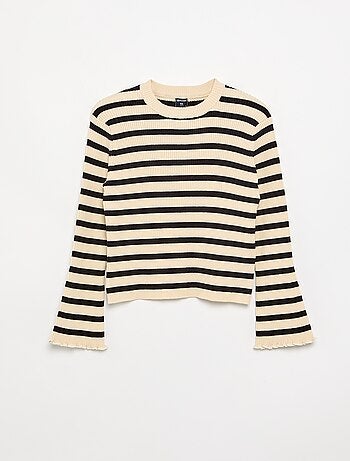 Jersey de punto acanalado