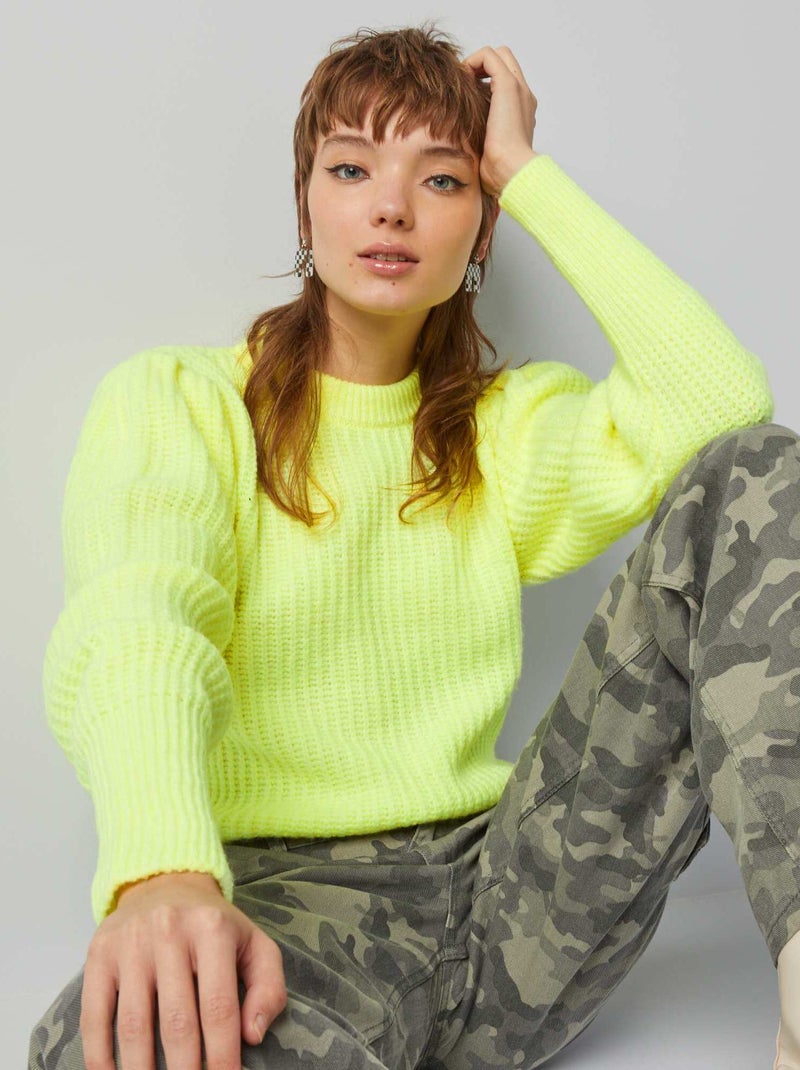 Jersey de punto AMARILLO - Kiabi