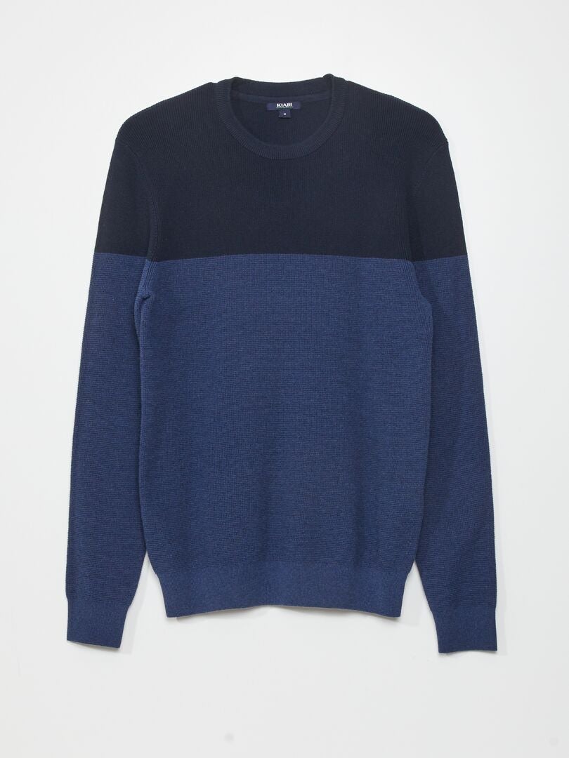 Jersey de punto AZUL - Kiabi