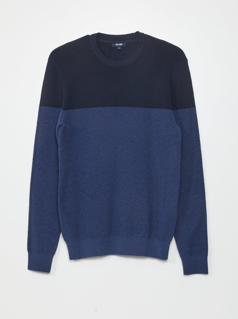Jersey de punto AZUL - Kiabi