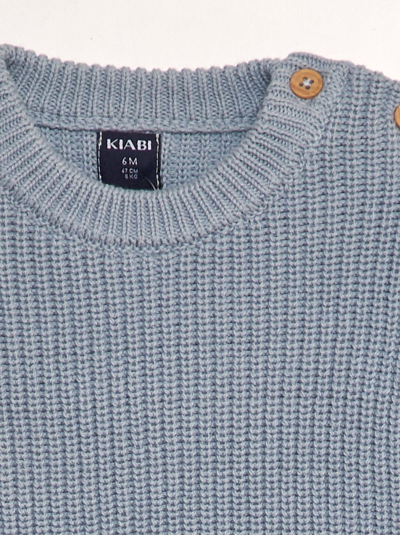 Jersey de punto AZUL - Kiabi