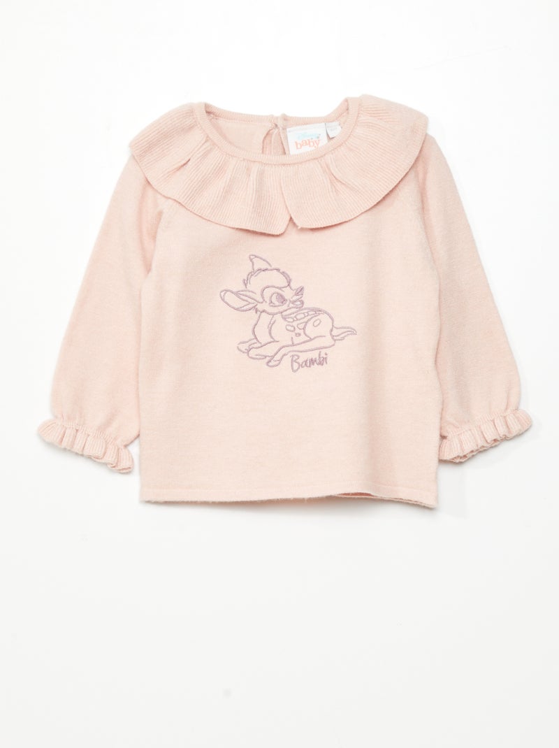 Jersey de punto 'Bambi' ROSA - Kiabi