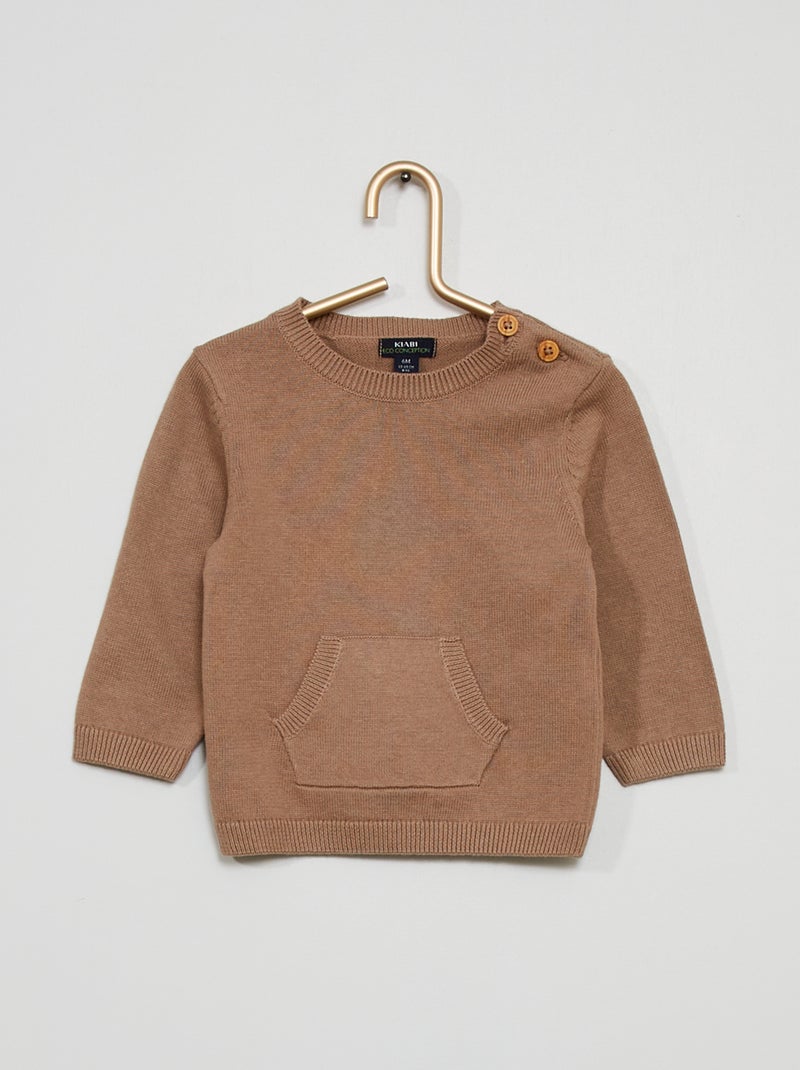 Jersey de punto BEIGE - Kiabi