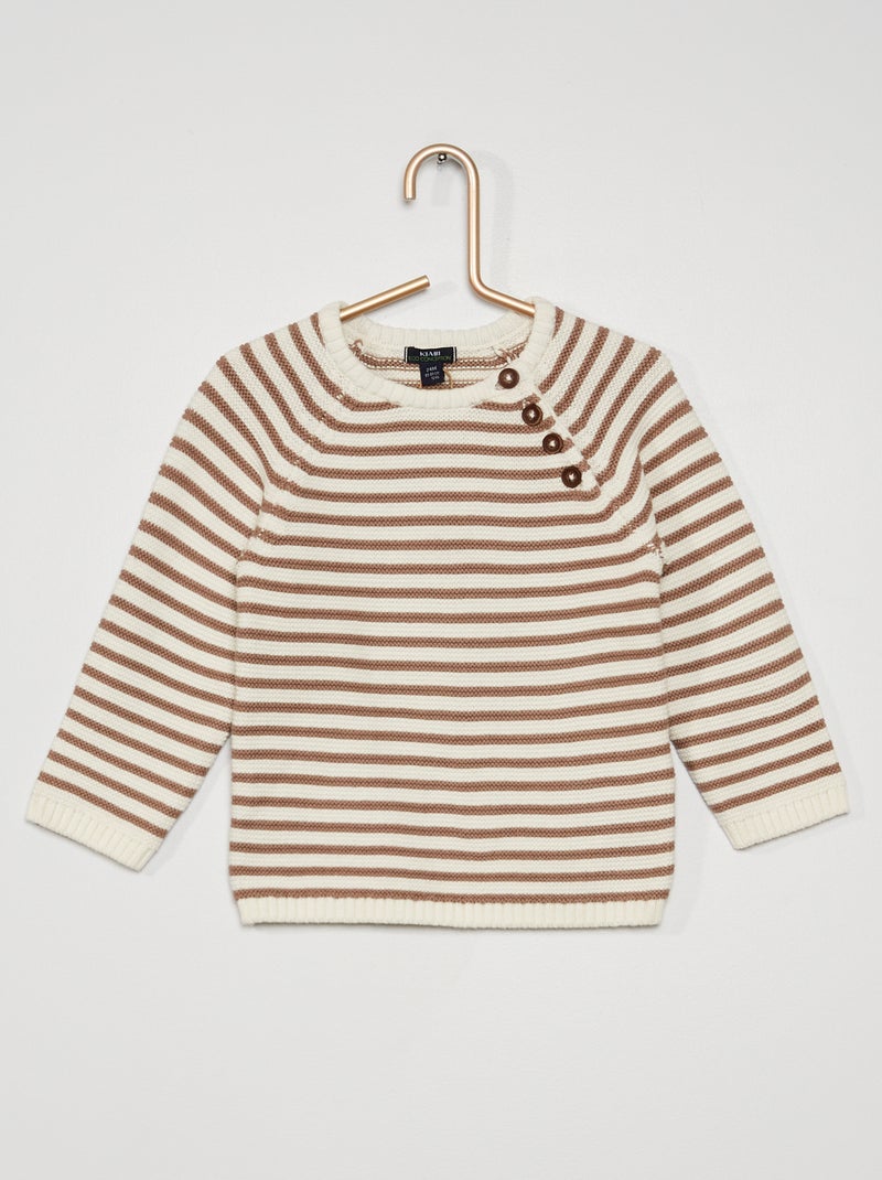Jersey de punto BEIGE - Kiabi