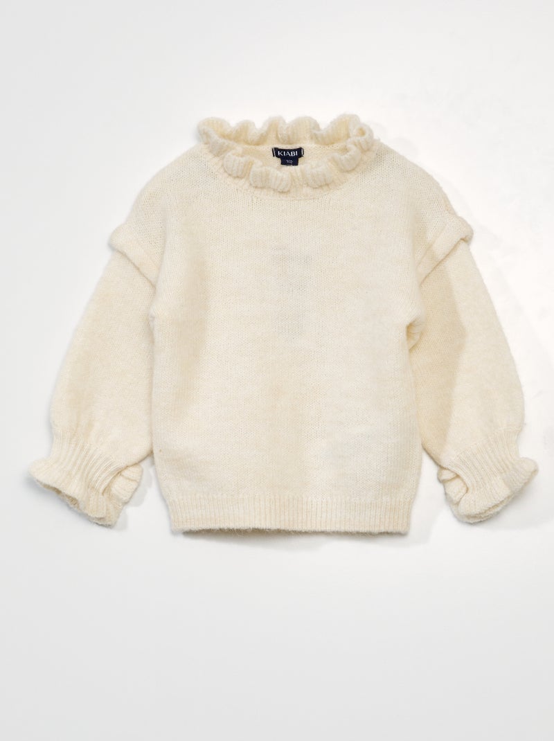 Jersey de punto BLANCO - Kiabi