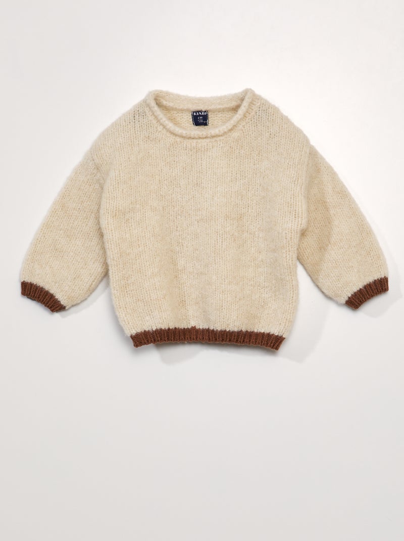 Jersey de punto BLANCO - Kiabi