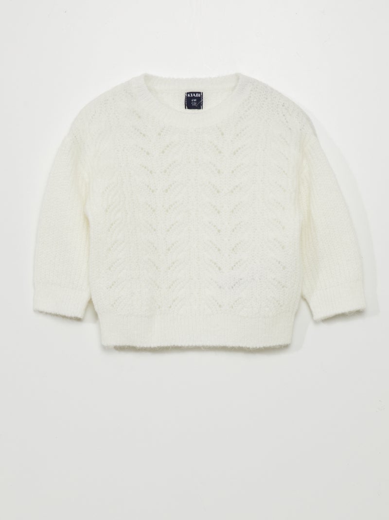 Jersey de punto BLANCO - Kiabi