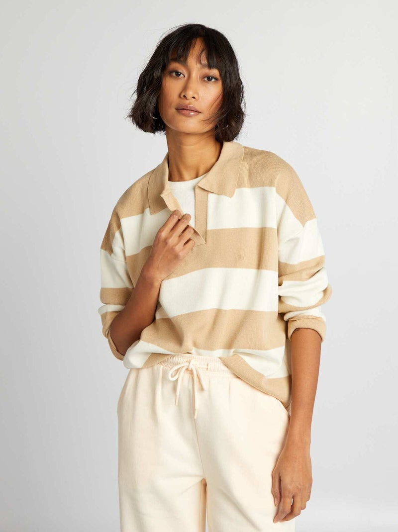 Jersey de punto BLANCO - Kiabi