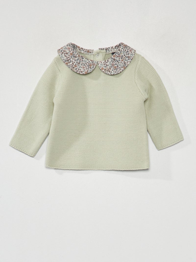 Jersey de punto bobo BEIGE - Kiabi