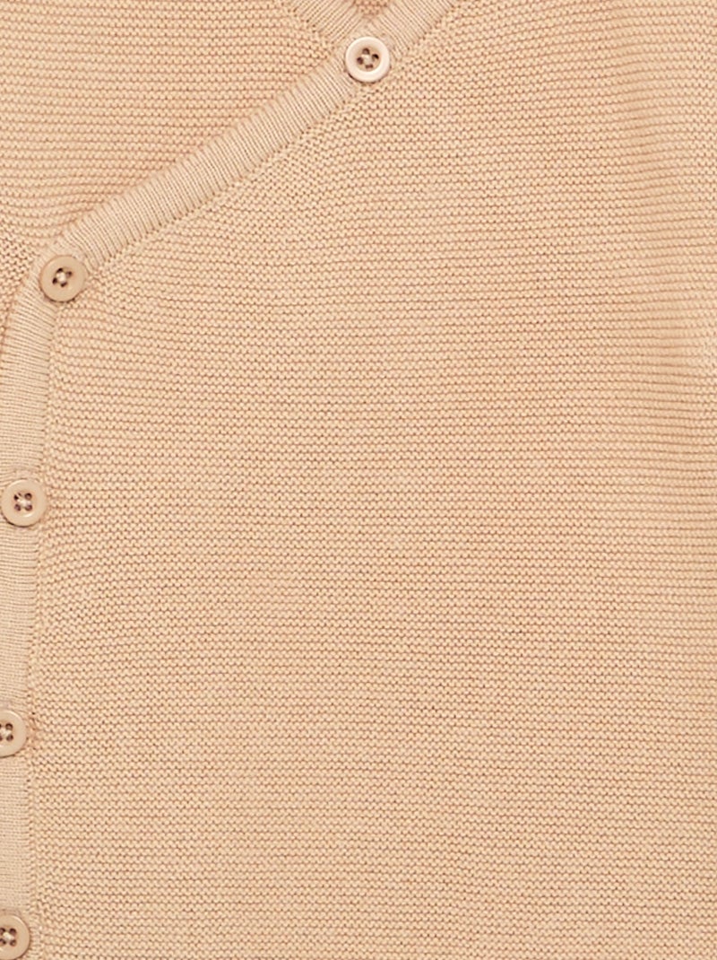 Jersey de punto bobo Beige - Kiabi