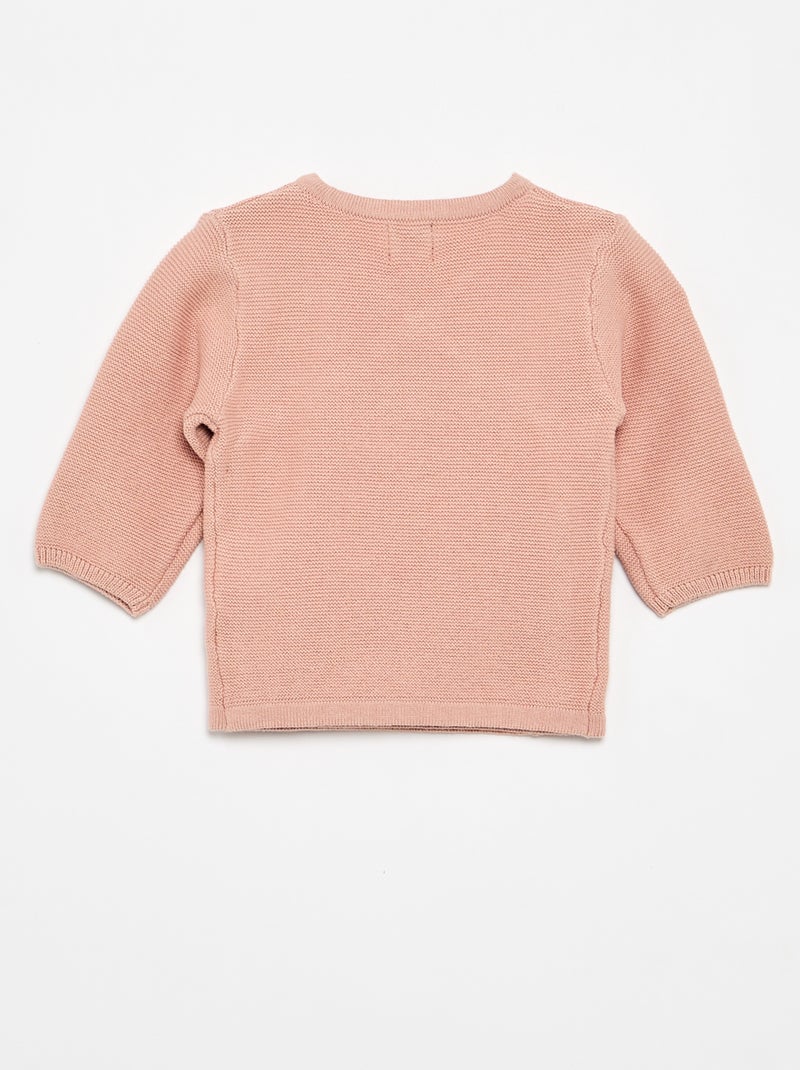 Jersey de punto bobo Rosa - Kiabi