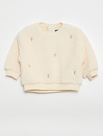 Jersey de punto borreguito con motivo