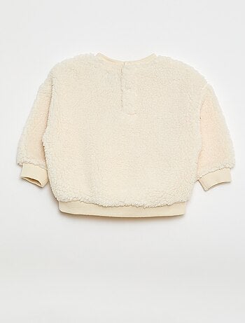 Jersey de punto borreguito con motivo