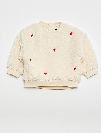 Jersey de punto borreguito con motivo