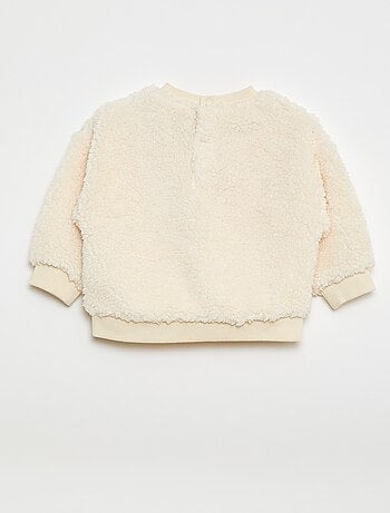 Jersey de punto borreguito con motivo